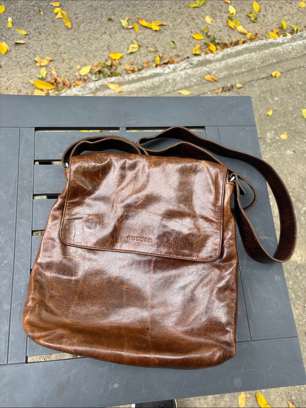 RUDSAK Brown Leather Crossbody Bag